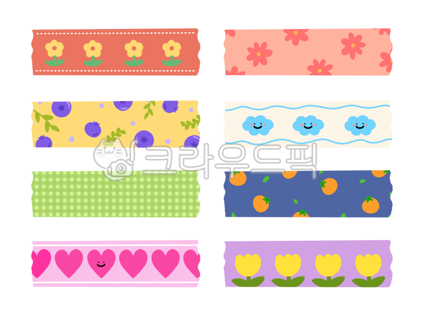 Masking tape,pattern,stationery,index,tape,good note masking tape,pattern,diary,memo,pattern,leaf,masking,decoration,dakku,baby,cute,simple,simple,drawing,sticker,sticker,masking tape,tape,flower,blueberry,fruit,cloud,tangerine,