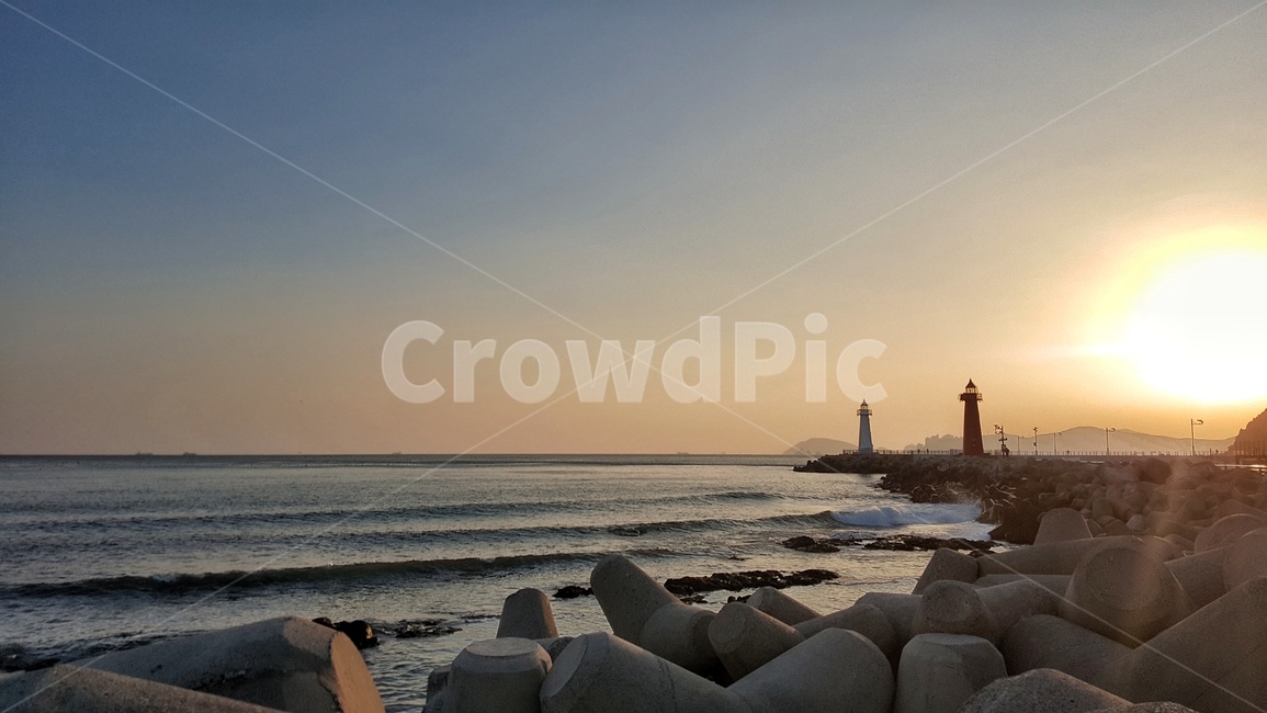 바다,등대,해질녘,노을,저녁,고요함,등대,lighthouse
