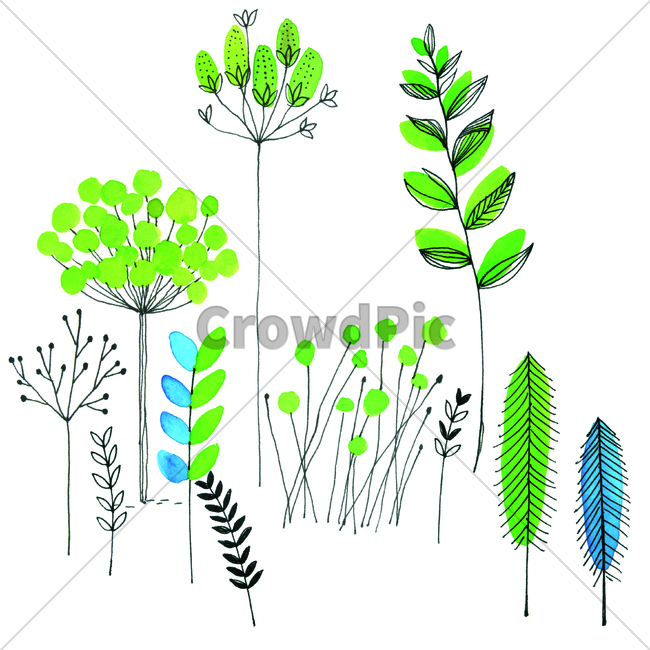 손그림,물감그림,꽃,flower,bloom,blossom,handdrawing,watercolor,나뭇잎,leaf,foliage,umbrage,나뭇가지,bough,twig,sprig,branch