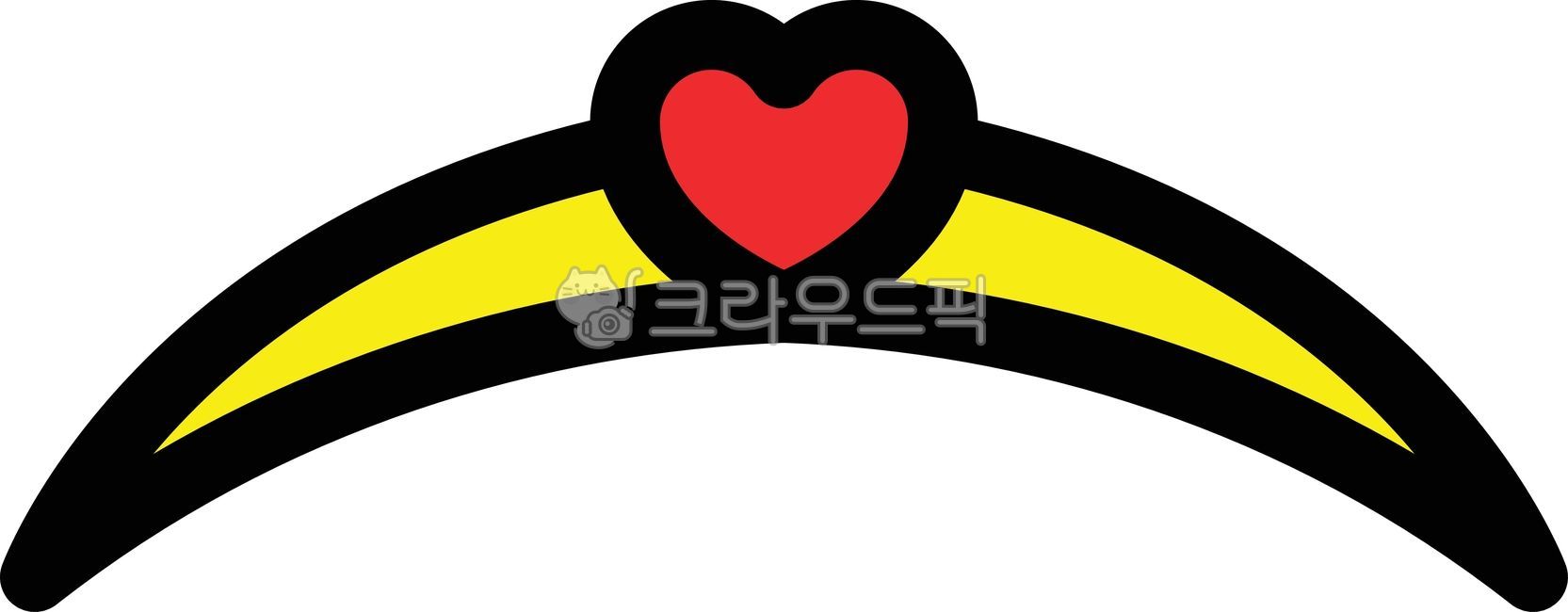 왕관,하트,픽토그램,빨간색,노란색,단순한,공주,여왕,사랑,로맨스,디자인,상징