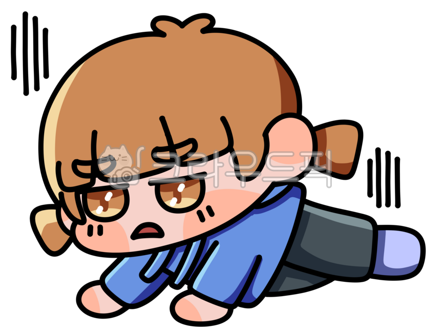 귀여운,귀여움,귀염,깜찍,그림,일러스트,우울,절망,쓰러짐,슬픔