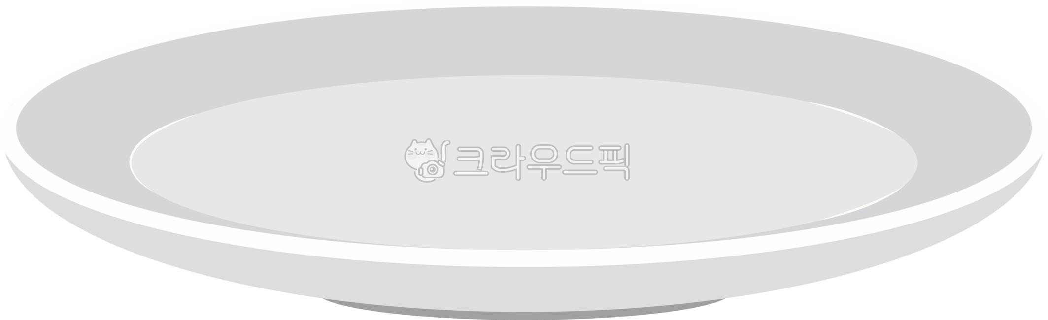 빈접시,큰접시,빈그릇,하얀접시,대접시,접시일러스트