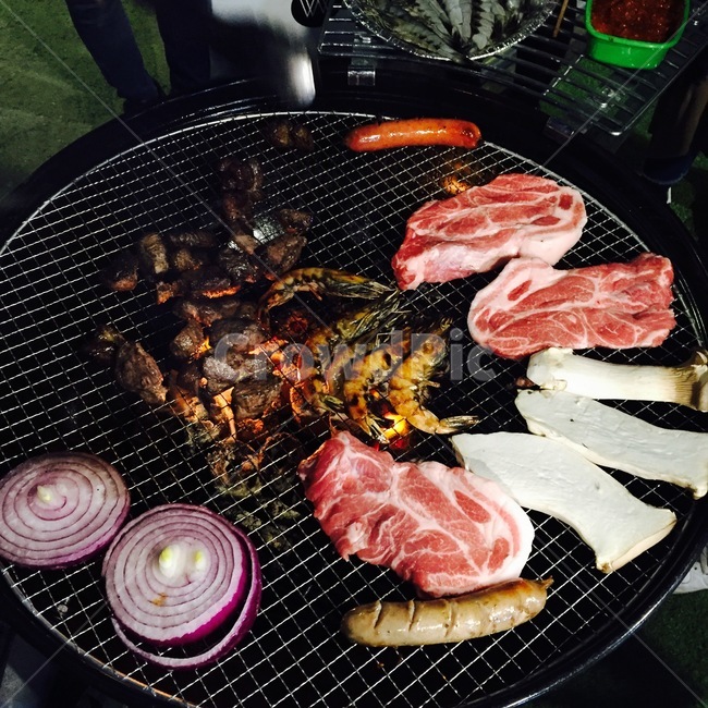 음식,숯불구이,고기,캠프장,캠프,캠핑요리
