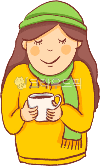 추운겨울,차마시는사람,커피타임,티타임,차한잔여유,몸녹이는,따뜻한커피,따뜻한차,겨울관련그림,겨울관련일러스트,추운날씨