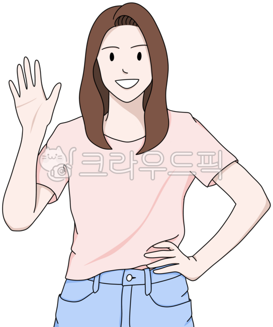 인사,손흔드는,안녕,손인사,female,여성,person,사람,성인,adult,hi,hello,그래픽,일러스트레이션,graphic,illustration