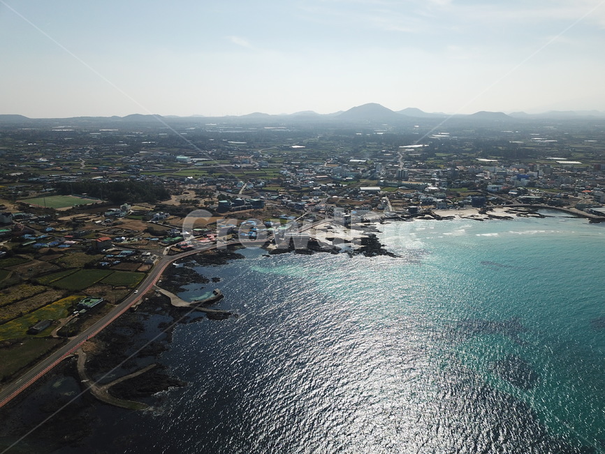 제주도,하늘,바다,풍경,하늘위