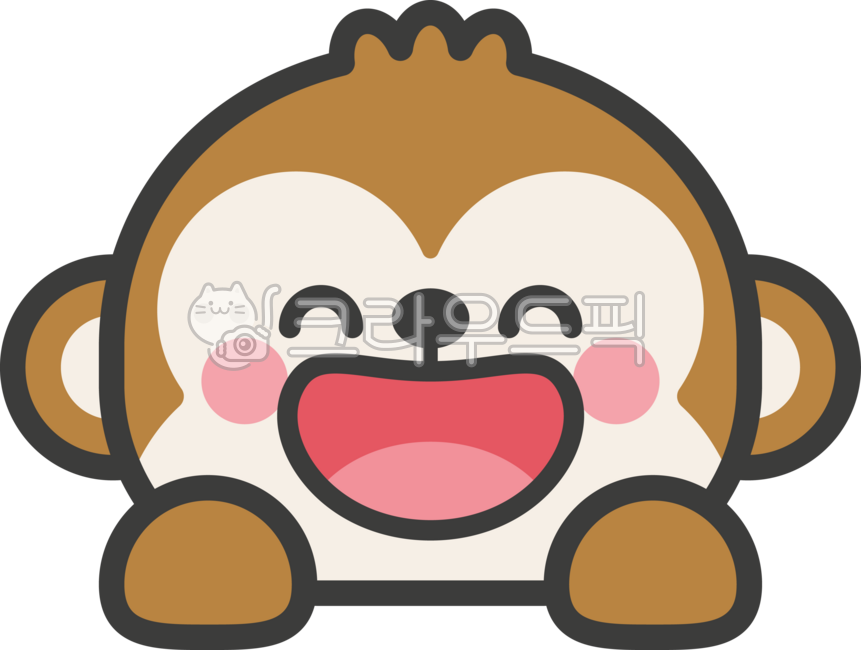 Monkey,monkey drawing,monkey character,monkey illustration,cute monkey,animal,animal character,smiling character,animal illustration,animal,clip art,sticker,decoration,animal,cute character,smile,laughter