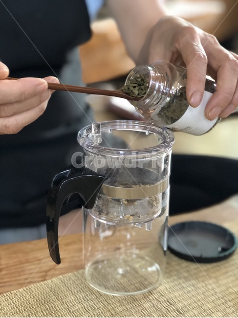 다도,차,우엉차,음료,과정