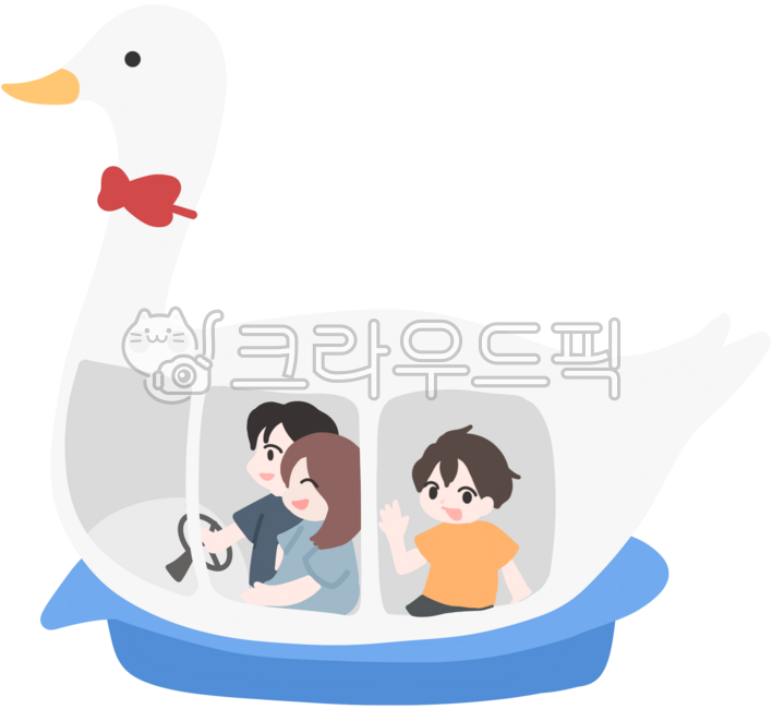 Simple,duck boat,family,Han River,duck shape,boat,ribbon,duck boat drawing,duck boat illustration,duck boat illustration,duck boat elements,transportation,amusement equipment,things to do,Han River things to do,Han River duck boat