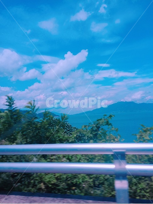 바다,구름,하늘,sky,난간