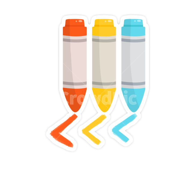 크레파스,문구,학용품,빨강,노랑,파랑,색연필,미술,교육,학교,공부,education,learning,study,school,그래픽,일러스트레이션,graphic,illustration