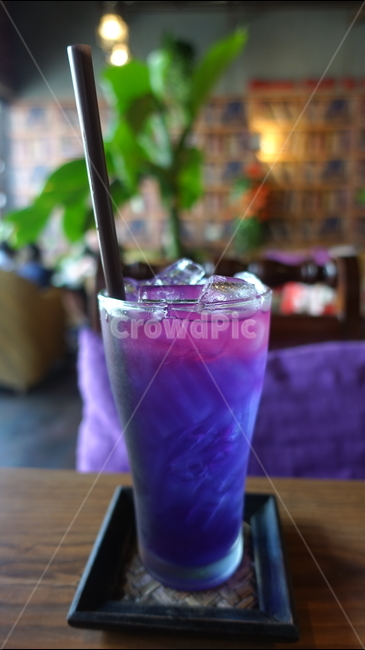 에이드,음료,보라,안챤꽃,안챤티,안찬티,anchan,drink,purple,진보라,보라색,보라빛,진분홍