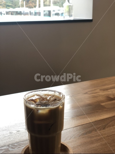 바닐라라떼,커피,카페,햇빛,라떼