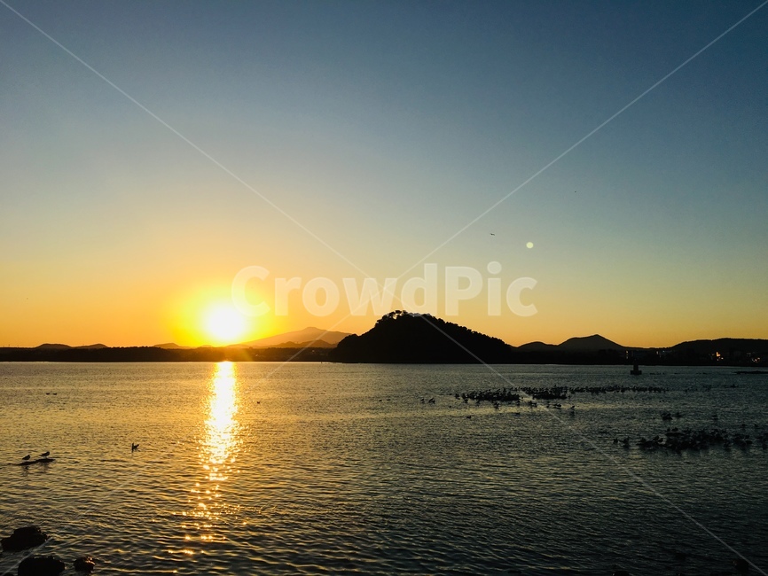 일몰,바다,해,소원,섬,자연,풍경,nature,landscape,flare,플레어,light,빛,outdoors,옥외,sunlight,햇빛
