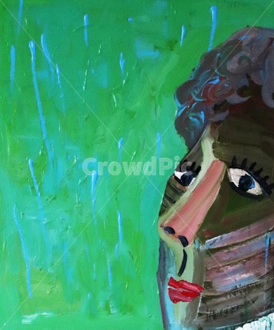 아크릴,일러스트,삽화,인물,여인,예술,art