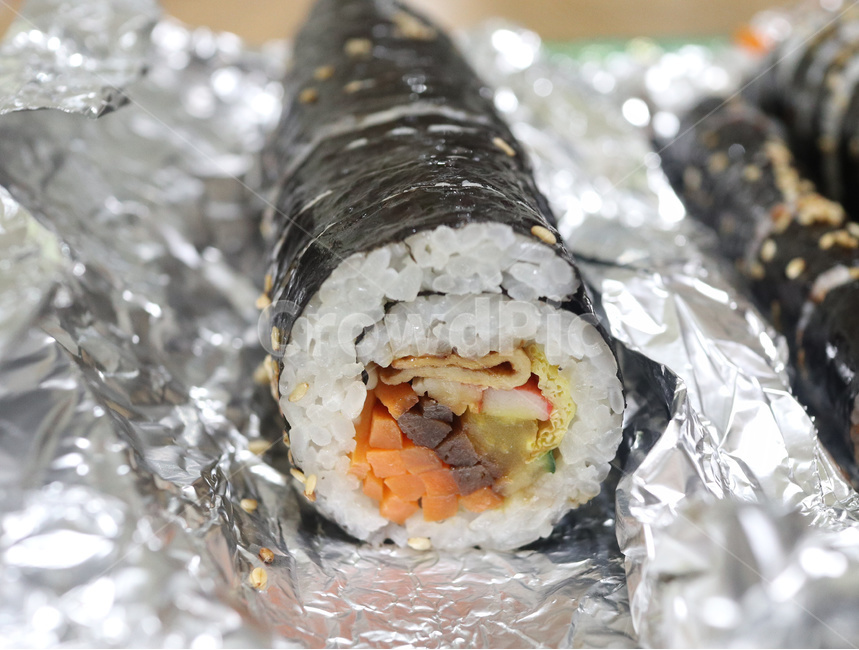 김밥,음식,당근,김,야채