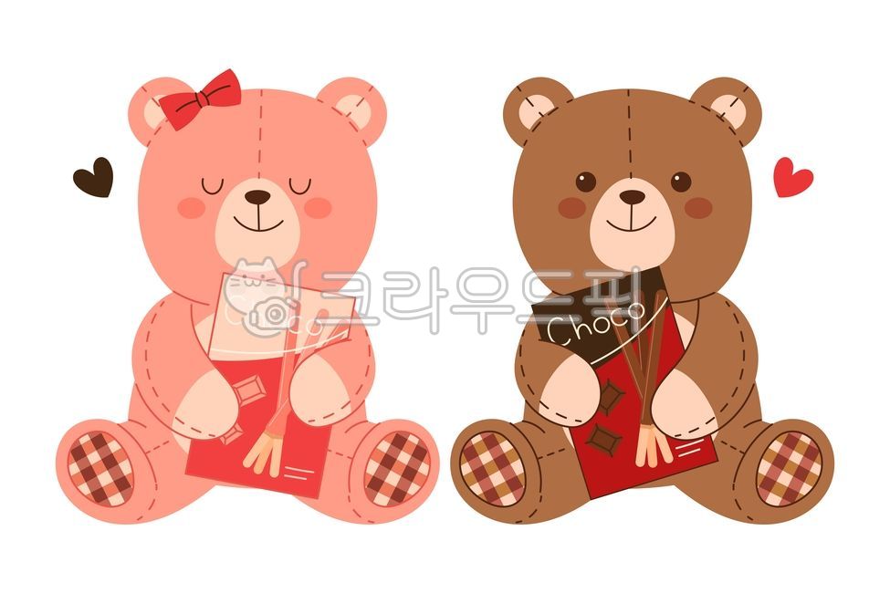 빼빼로데이,빼빼로,러브,로맨틱,사랑,과자,막대과자,스낵,이벤트,기념일,11월,11일,하트,귀여운,일러스트,손그림,테디베어,곰인형,장난감,곰,커플,연인,상자,박스,리본,들고있는,벡터