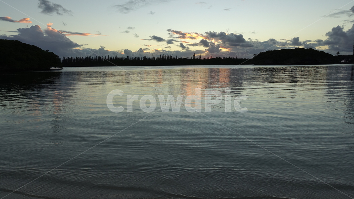 nature,sea,ocean,dusk,sunset,해질녘,선셋,해넘이,water,노을,뉴칼레도니아
