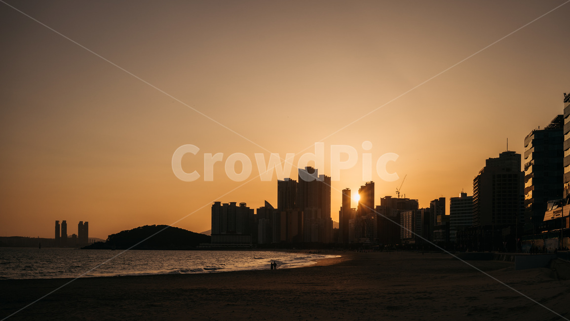 해운대,부산풍경,자연풍경,노을,sunset