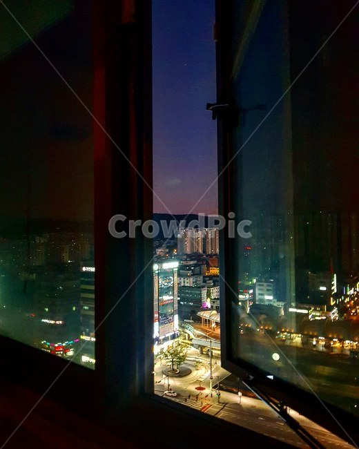 송내역,송내역광장,야경,창문,대명앤스빌,부천,중동,광장