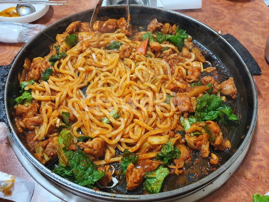 닭갈비,면사리,우동사리,점심,식사