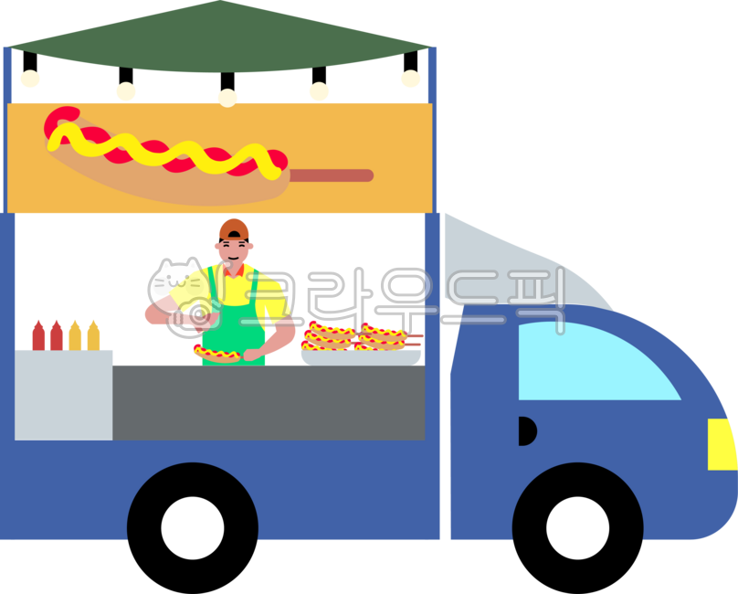 푸드트럭,길거리음식,핫도그,장사,일러스트,판매,스트리트푸드,간편식,남성,플랫,평면,스타일,먹거리,축제,상인,이동식,부스,야외,머스타드,케찹,소스,간식,푸드,페스티벌,음식,맛있는,활기찬,즐거운,시장,트럭,이벤트,요리,남자,foodtruckillustration,streetfood,hotdogvendor,mobilefoodbusiness,foodcart,maleseller,hotdog
