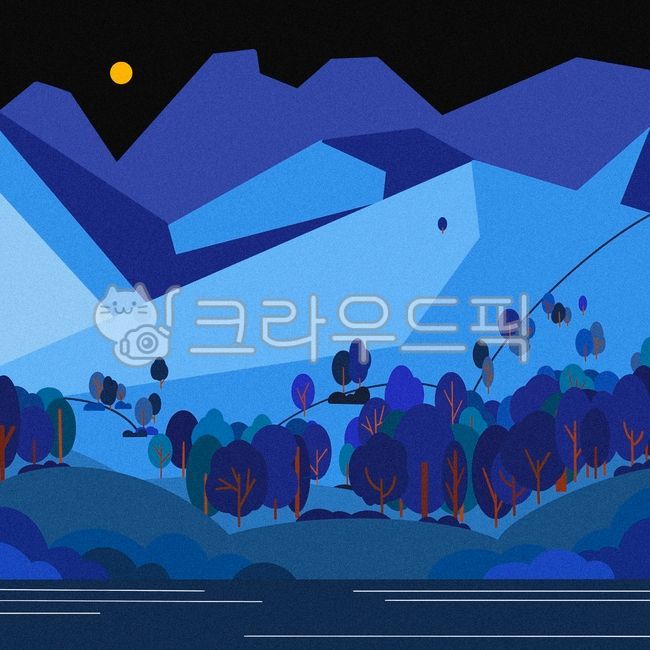 숲,숲그림,숲이미지,숲일러스트,여름밤,여름밤이미지,여름밤그림,여름밤일러스트,나무,나무그림,나무일러스트