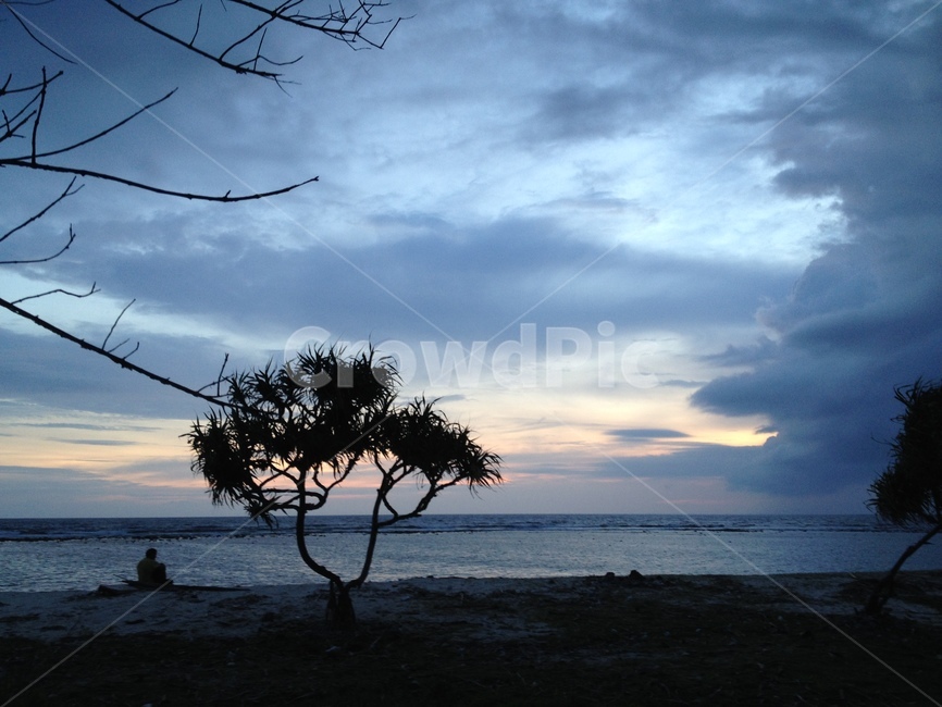 인도네시아,길리,석양,일몰,황혼,indonesia,gili,sunset,dusk,twilight,실루엣,silhouette