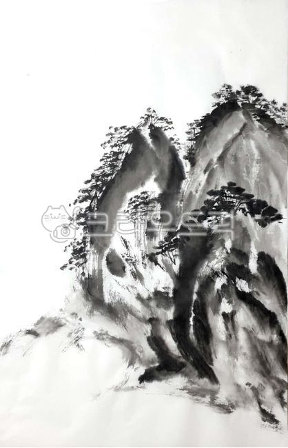 산수화,산,동양화화,먹그림,수묵화,art,미술,drawing,그림