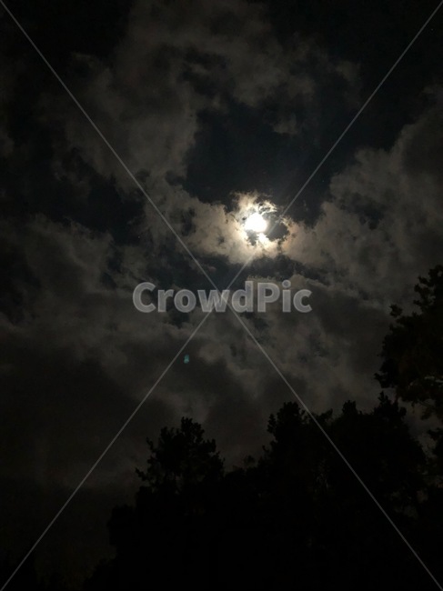 새벽,밤,달,별,하늘,구름,moon,sky