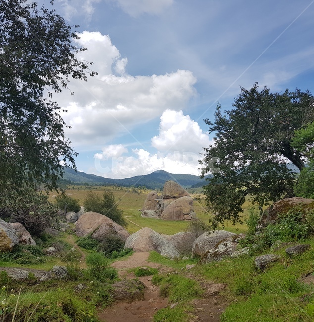 자연,목가적인,초원,목초지,들,바위,공원,하늘,구름,멕시코,타팔파,ground,outdoors,wilderness,황야
