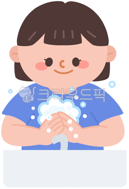 손씻기, 손, 청결, 세면대, 거품, 사진,이미지,일러스트,캘리그라피 - 5whoo작가