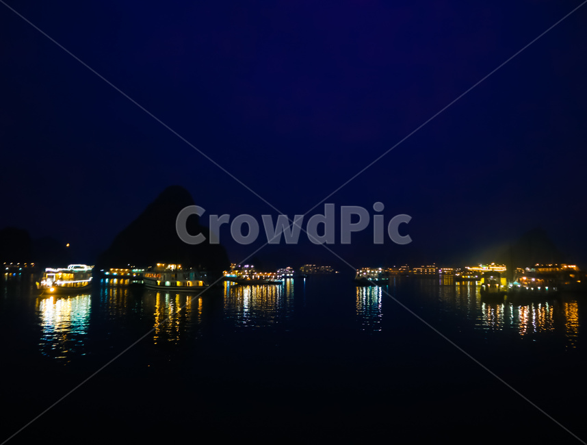하롱베이,하룽베이,야경,빛,불빛,nightview,야경,밤,풍경,nightscape,night,landscape,해외,외국,세계,foreign,oversea,world