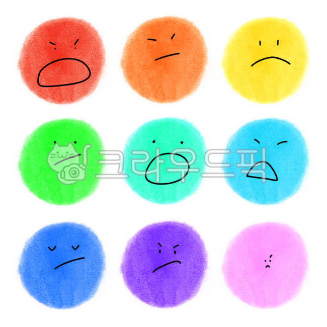 이모티콘,얼굴,표정,얼굴표정,얼굴모음,다꾸,스티커,굿노트,불편,화,분노,짜증,투덜