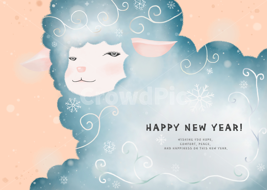 양,문양,눈,눈결정,눈송이,배경,백그라운드,동물,양띠해,겨울,계절,winter,season,한국전통,한국문화,korean traditional,korean culture,그래픽,일러스트레이션,graphic,illustration