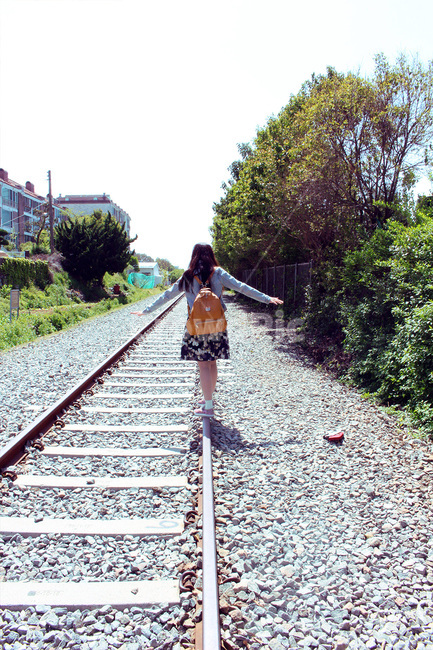 철도,기찻길,레일,여자,뒷모습,부산