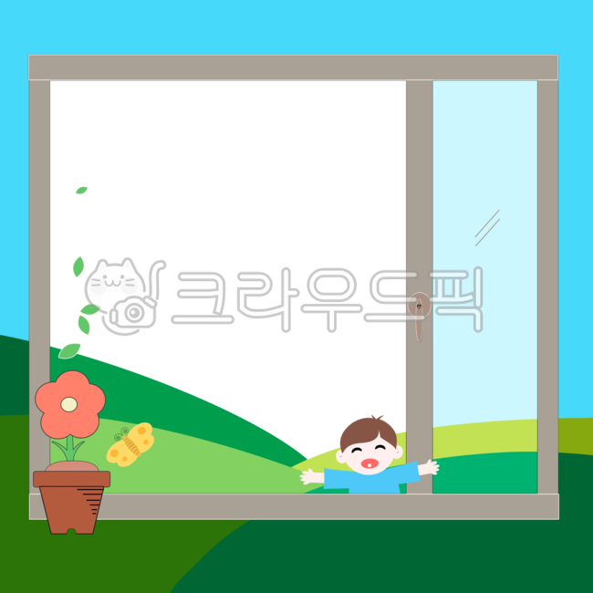 Description frame,guide frame,educational material frame,ppt frame,slide frame,organization frame,frame,border,background,border illustration,illustration,flower,flowerpot,child,window,butterfly,notice,notice,school newsletter,kindergar