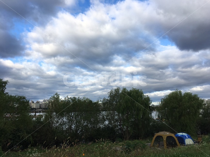 하늘,구름,들판,바람,초록,자연,풍경,nature,landscape,camping,캠핑