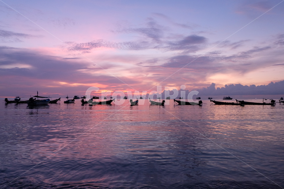 바다,태국,꼬따오,노을,붉은노을,배,하늘,sky,sea,sunset