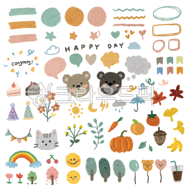 diary,character,pastel,Dakku,Good Note Sticker,hand drawing,sticker,Good Note,color pencil,illustration