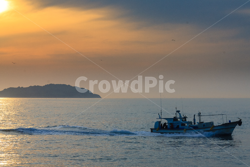 해변,노을,바다,일축,해질녘,산업,industry,industrial,어업,fishery,fishing industry