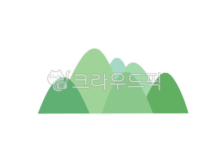 산,자연,동산,산맥,초록,귀여운,심플,green,mountain,일러스트,삽화,그림,디지털,드로잉,illust,그래픽,누끼,그래픽,일러스트레이션,graphic,illustration