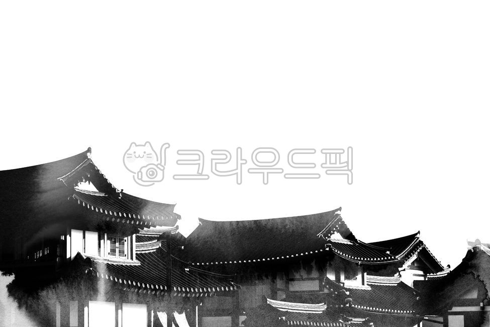 한국,전통,한국전통,번짐,고궁,궁,궁궐,수채화,백그라운드,추석,한가위,흑백,빌딩,기와,유적,담,담장,잉크,처마,랜드마크,한옥,옥외,건물,건축물,한국화,산수화,나무,나뭇가지