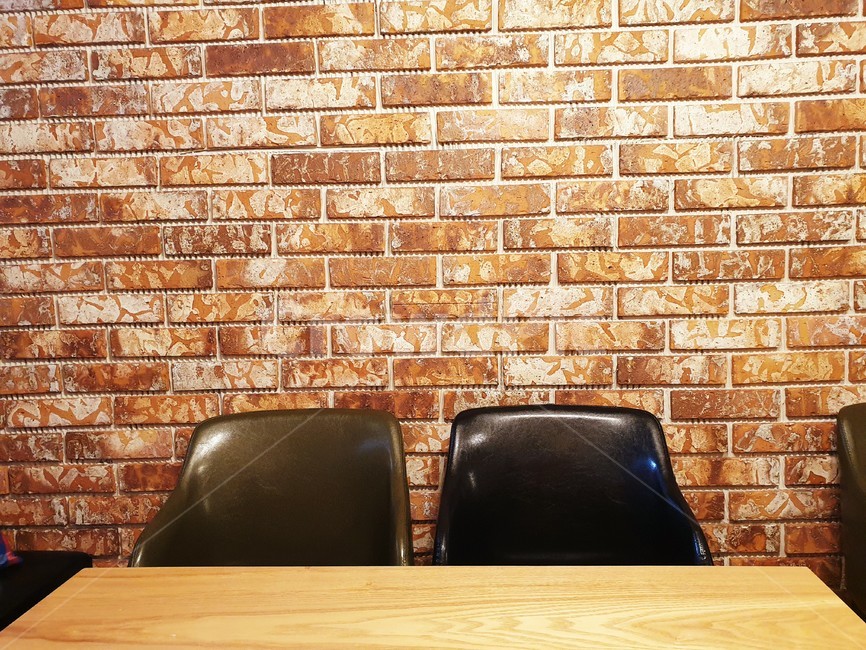의자,벽돌,벽지,쓸쓸함,외로움,책상,chair,wallpaper