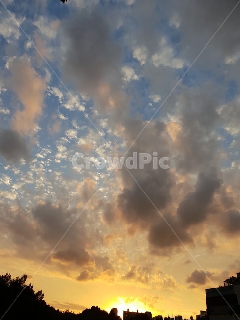 구름,석양,하늘,cloud,sunset