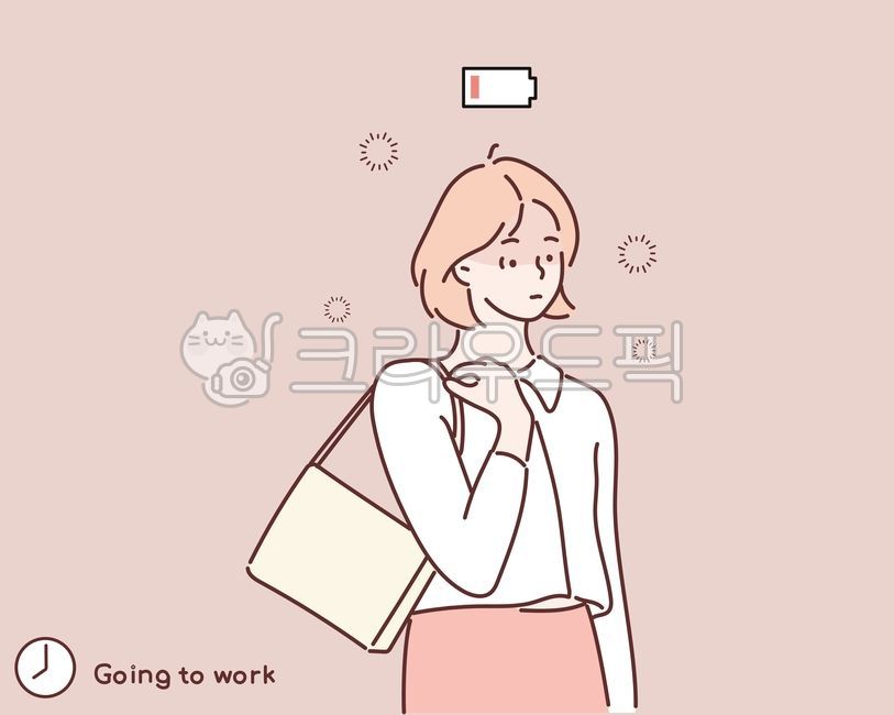 출근길,피로,고갈,에너지,직장인,회사원,피곤,지친,비몽사몽,졸린,사람,손,일러스트,삽화,illustration,출근,힘든,피곤한,tired