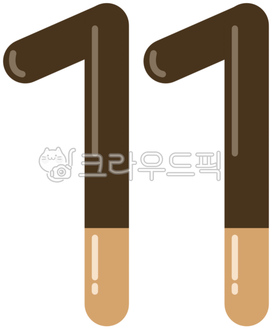 Pepero,Pepero Day,Pepero Drawing,Pepero Illustration,Pepero Icon,Pepero Cookies,Cookies,Snacks,Anniversary,Dakku,Decoration,Sticker,Pepero Sticker,November,November 11,Chocolate,Choco,Choco Cookies,Number,11