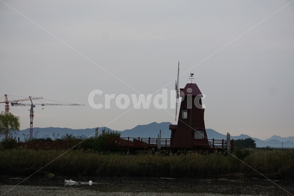 새벽,일출,공원,풍차,하늘,수변공원,자연,풍경,nature,landscape,engine,엔진,motor,모터,machine,기계