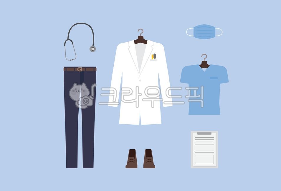 의료진,덴탈마스크,청진기,의사가운,의사아이콘,의사유니폼,병원유니폼,코로나바이러스,코로나,covid19,의료차트,마스크,의사옷,옷걸이,의사아이콘세트,패션스타일,의상,fashion,style,그래픽,일러스트레이션,graphic,illustration