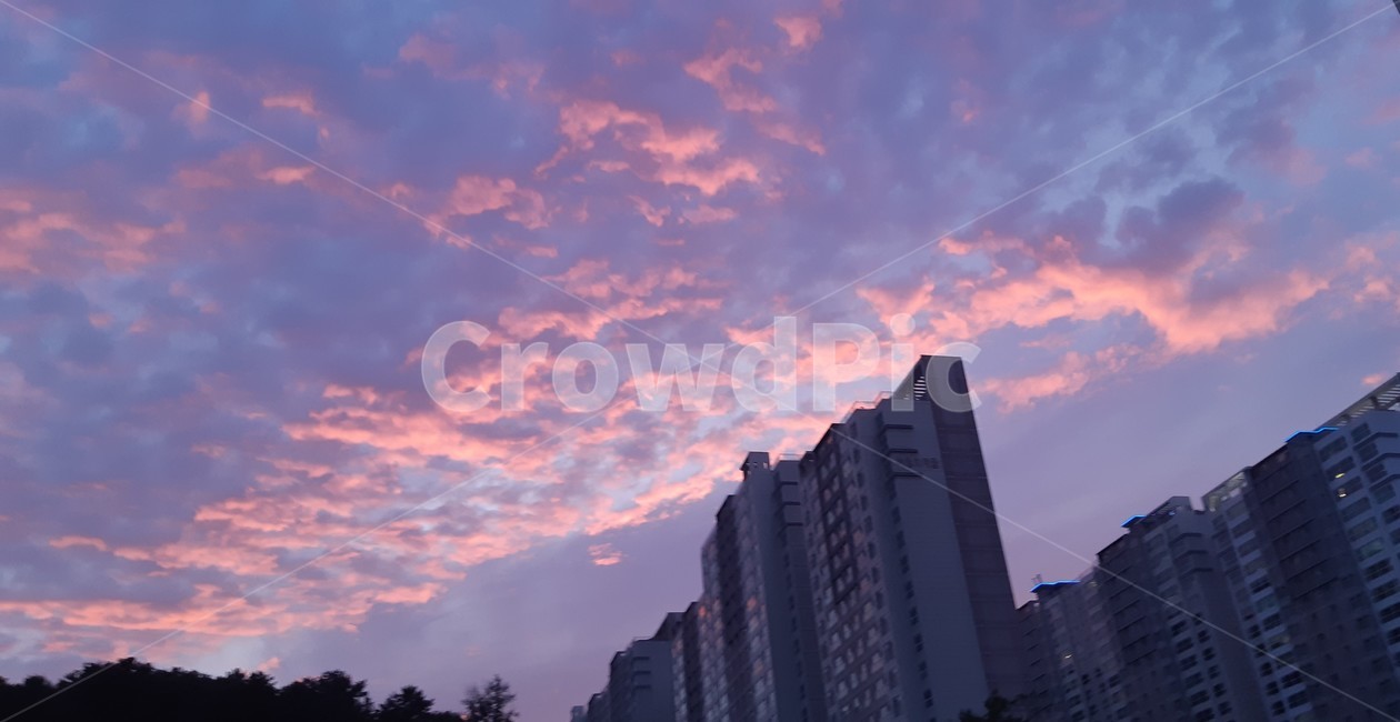 저녁,노을,날씨,배경,하늘,풍경